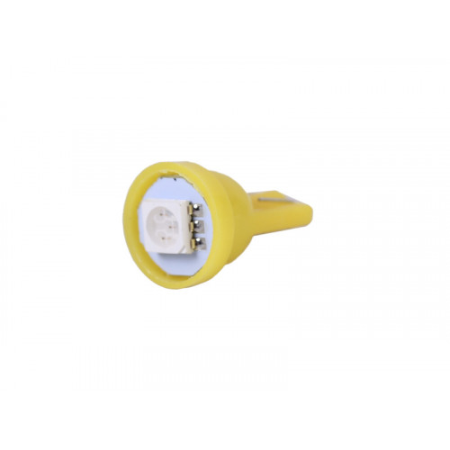 Лампа 1-диодная LED поворотов ЖЕЛТЫЙ T10 (2шт) - AM