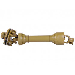 Карданный вал (730мм 6х6 шлицов) сечение-трехлимонник, с кожухом и муфтой