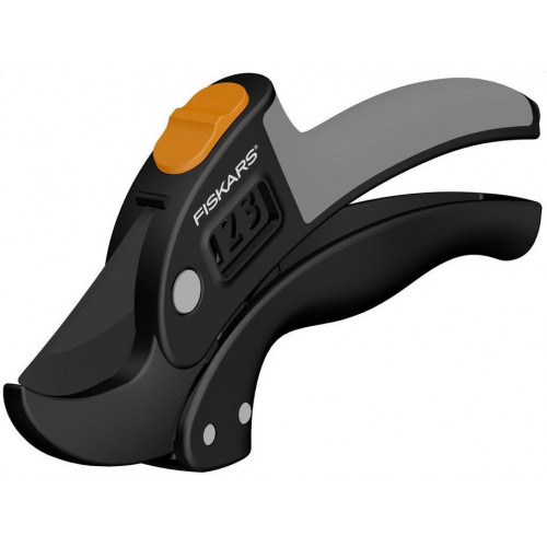 Ручной секатор Fiskars с храповым механизмом PowerStep