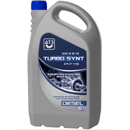 Масло моторное ДТЗ TURBO SYNT DIESEL 10W-40 5л