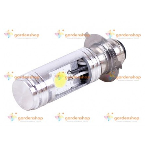Лампа фары диодная 2 кристалла 3 усика П15Д-25-3  LED - АМ