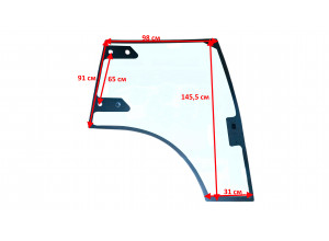 Бокове вікно праве для тракторів ТЕ-504С (тип №2)