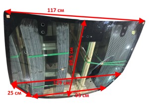 Заднє скло на трактор TD-1104C, TD-1304C