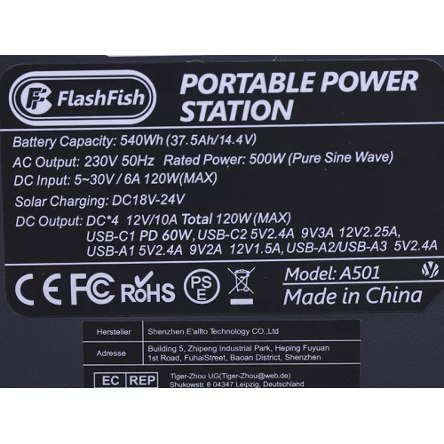Зарядная станция FlashFish A501 500W