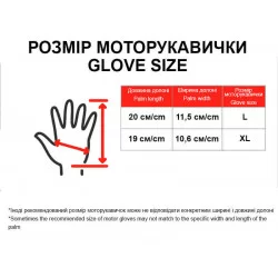 Мотоперчатки черно красные текстиль XL