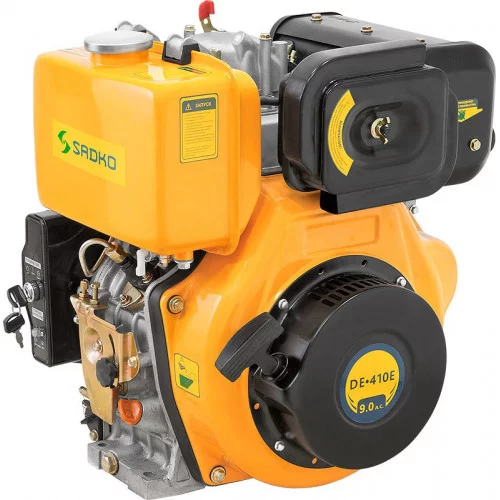 Двигатель Sadko 410DE (Kama 186 FE diesel) электростартер (под шпонку)