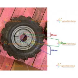 Колесо в сборе 6.00-12" под 5 болтов TTG