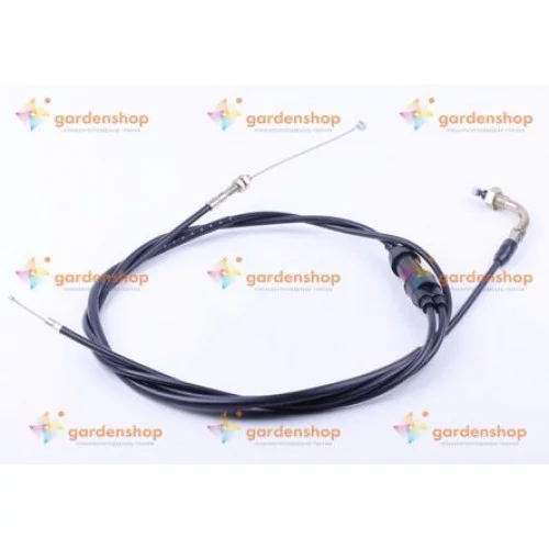 Трос газа (раздвоен.) L-2220mm (верх резьба, низ: 1резьба 2трос) - Lead