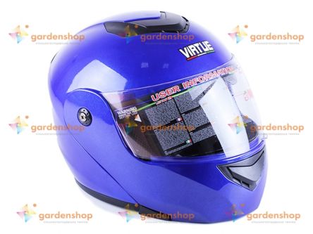 Шлем MD-903 синий size L - VIRTUE цена- Фото №1