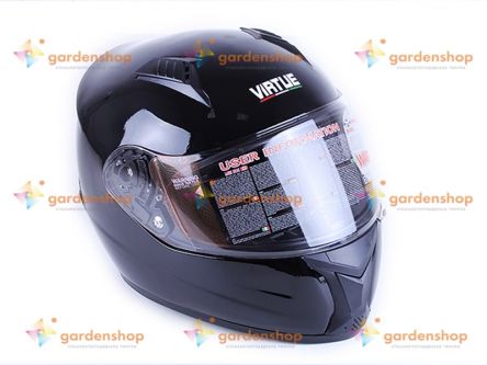 Шлем MD-FP02 черный size L - VIRTUE цена- Фото №1