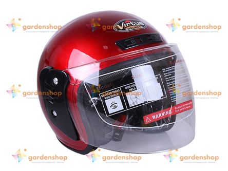 Шлем MD-В201 (открытый) красный - VIRTUE цена- Фото №1