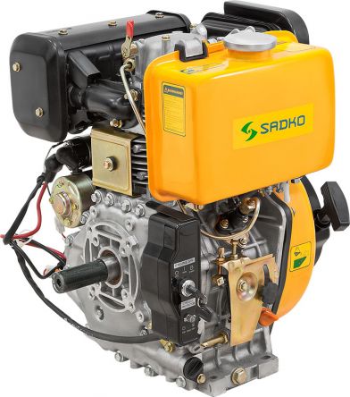 Двигатель Sadko 410DE (Kama 186 FE diesel) электростартер (под шпонку) (gs-2108)- Фото №2