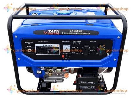 Генератор бензиновий з електростартером TATA ZX6500E 5KW цена- Фото №1