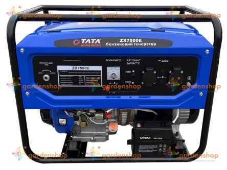 Генератор бензиновий з електростартером TATA ZX7500E 6KW цена- Фото №1