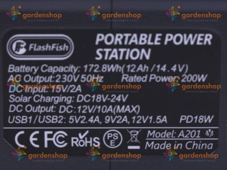 Фото - Портативна зарядна станція A201 FlashFish 48000mAh 200W- Фото №4