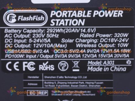 Фото - Портативна зарядна станція FlashFish A301 80000mAh 320W- Фото №4