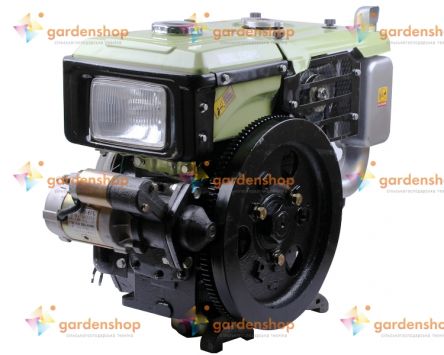 Двигатель ZUBR SH190NDL (10 л.с.) с электростартером цена- Фото №1