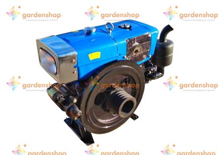 Двигун ZUBR ZH1100N (15 к.с) з електростартером цена- Фото №1